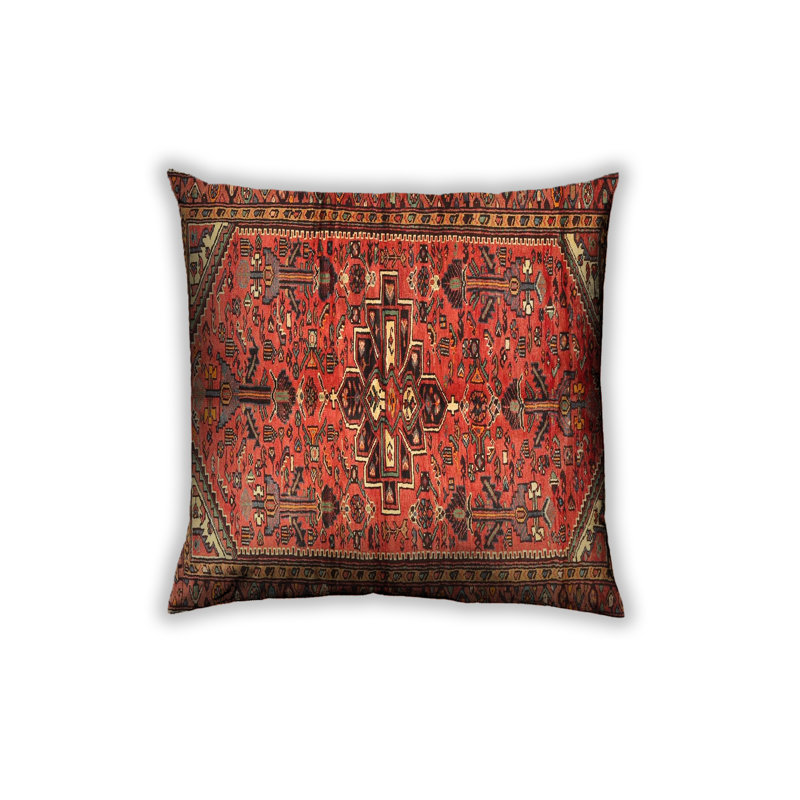 Floral Throw Pillow, Microsuede
