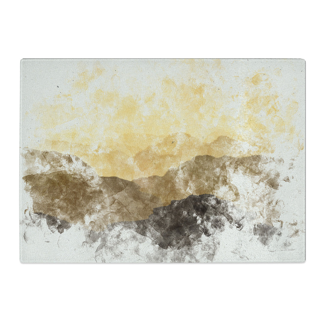 Tempered Glass Layers of Mountain Chopping Board