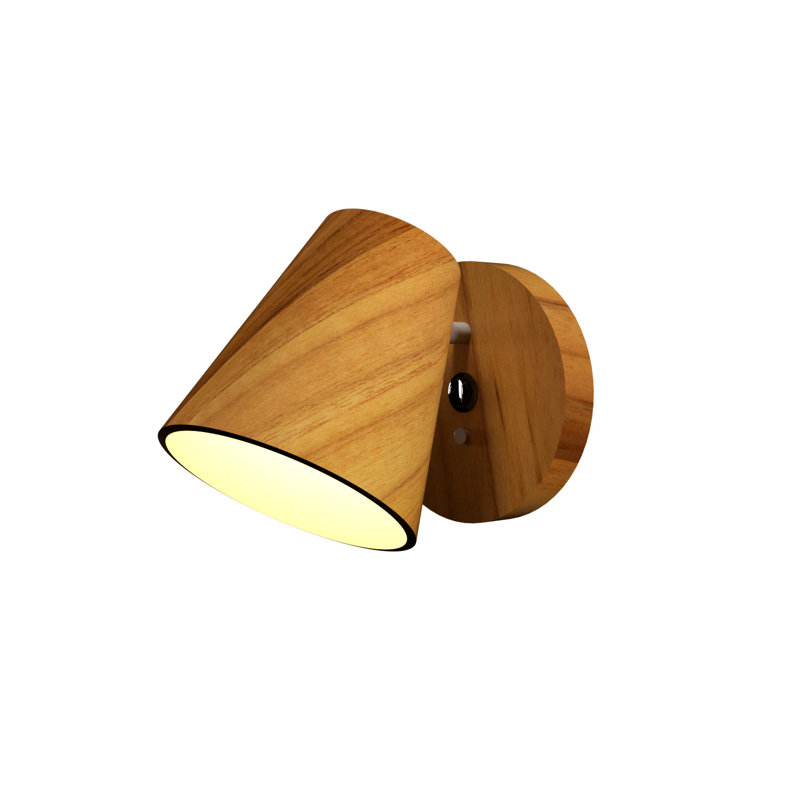 Conical 1 - Light Spotlight, Teak