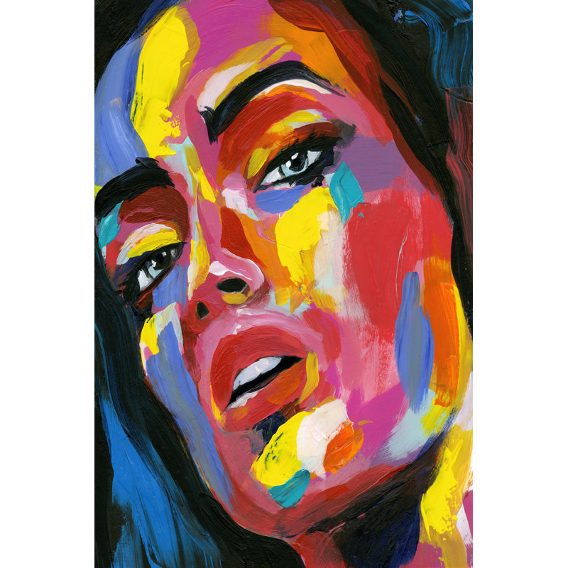 Prismatic Pout I by Annie Warren - Wrapped Canvas Painting, 76cm H x 51cm W