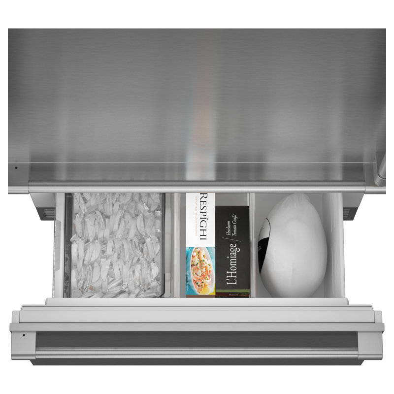 Monogram 36" Integrated Left-Hinge Bottom Freezer Refrigerator