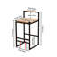 Chaise d'appoint en cuir avec comptoir-131275126-131275125