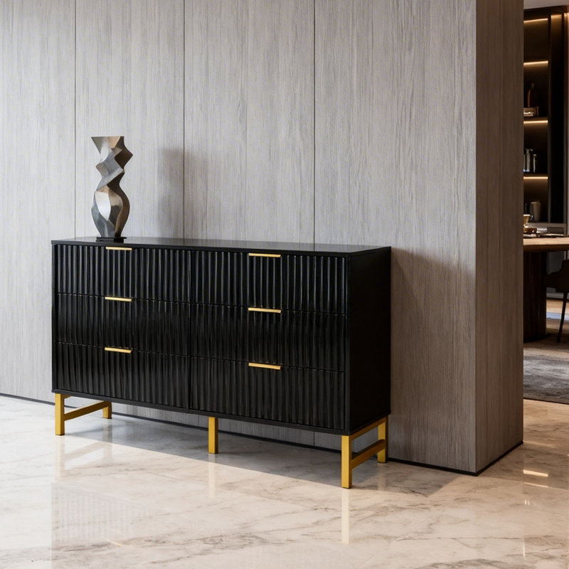 120 cm W Chest of 6 Drawers