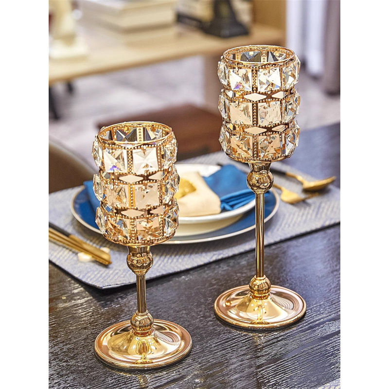 11.42'' H Metal Tabletop Candlestick