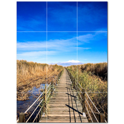 12 in. x 12 in. Ceramic Decorative Mural