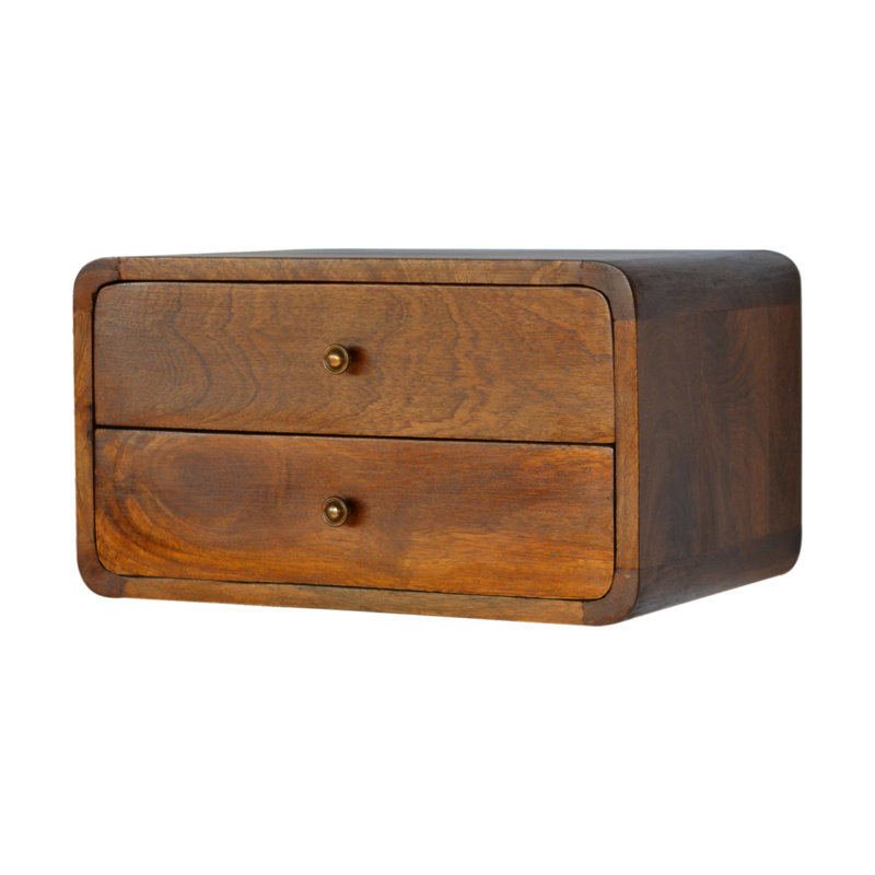 Joslyn 45cm W Solid Wood Bedside Table