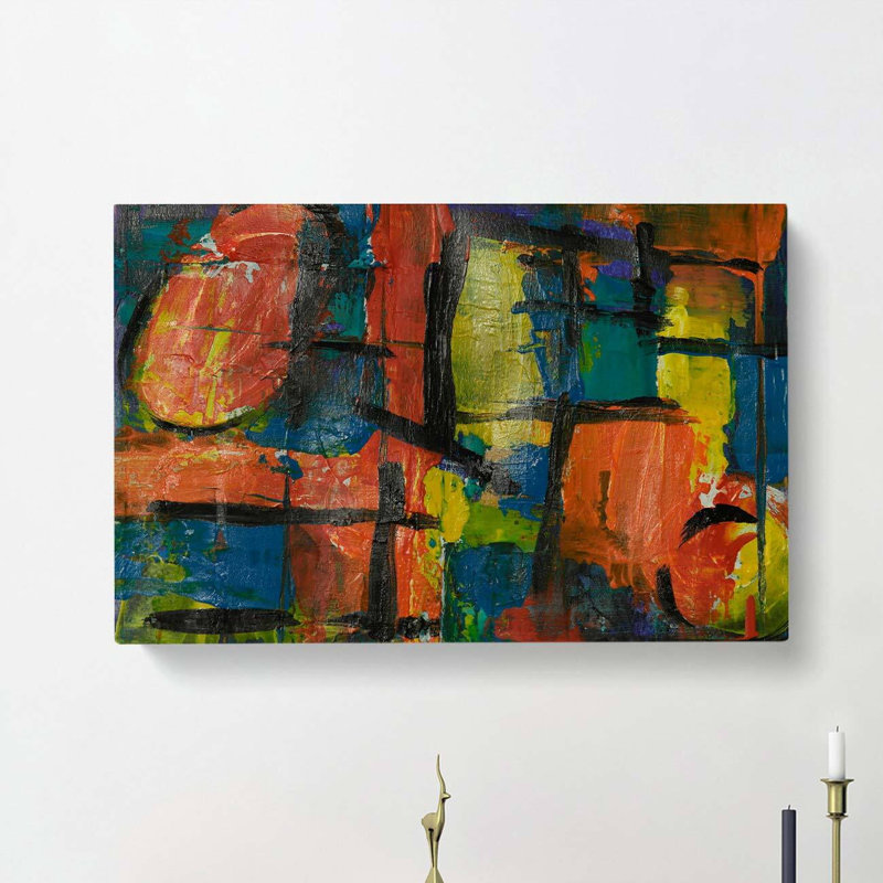 Abstract Art Painting Vol.75 by S.Johnson - Wrapped Canvas, 60cm H x 91cm W x 3cm D