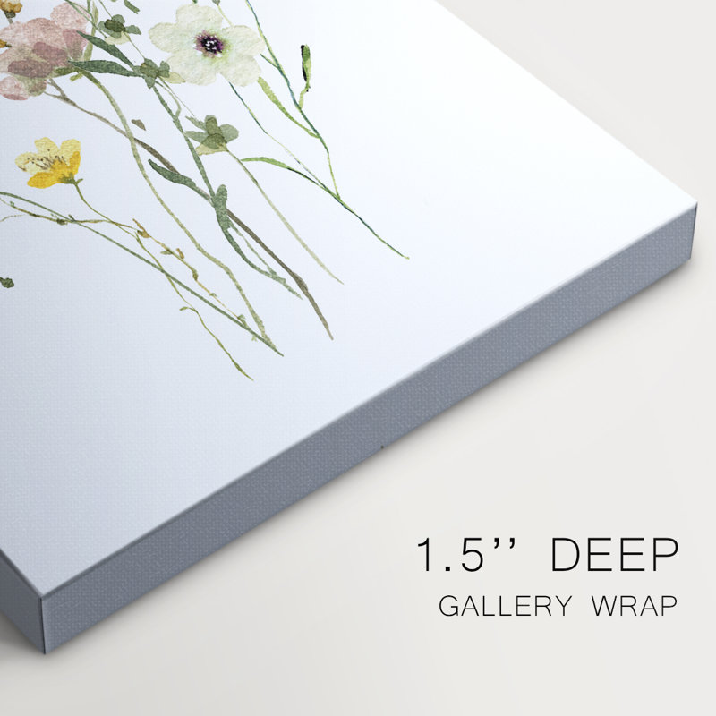 Étude Cottage Garden II - Cavas enveloppés de galerie, H 18 po x l 12 po