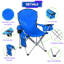 Ensemble de 2 chaises de camping avec mini glacière intégrée, poche de rangement, porte-gobelet, sac de transport parfait pour le camping, la pêche, la plage et la pelouse-1596718283
