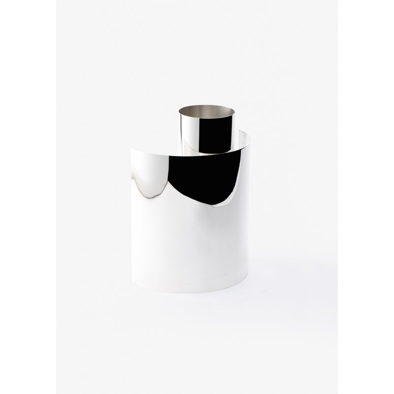 Around Silver Plated Table Vase, Silver/Gold