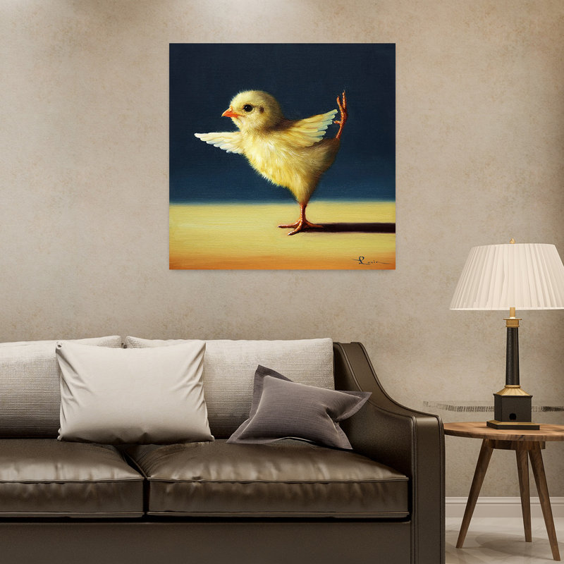 Yoga Chick Dancer Pose, art urbain contemporain, H 32 po x l 32 po