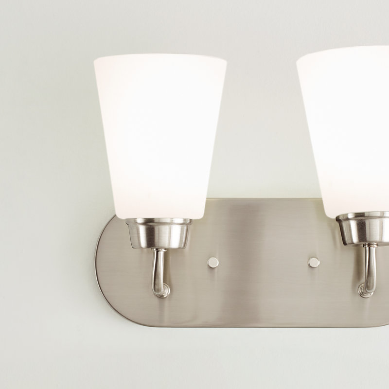 Kerrville Two Light Wall / Bath from Generation Lighting , Brushed Nickel, No