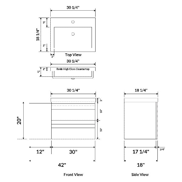 Dimensions du produit