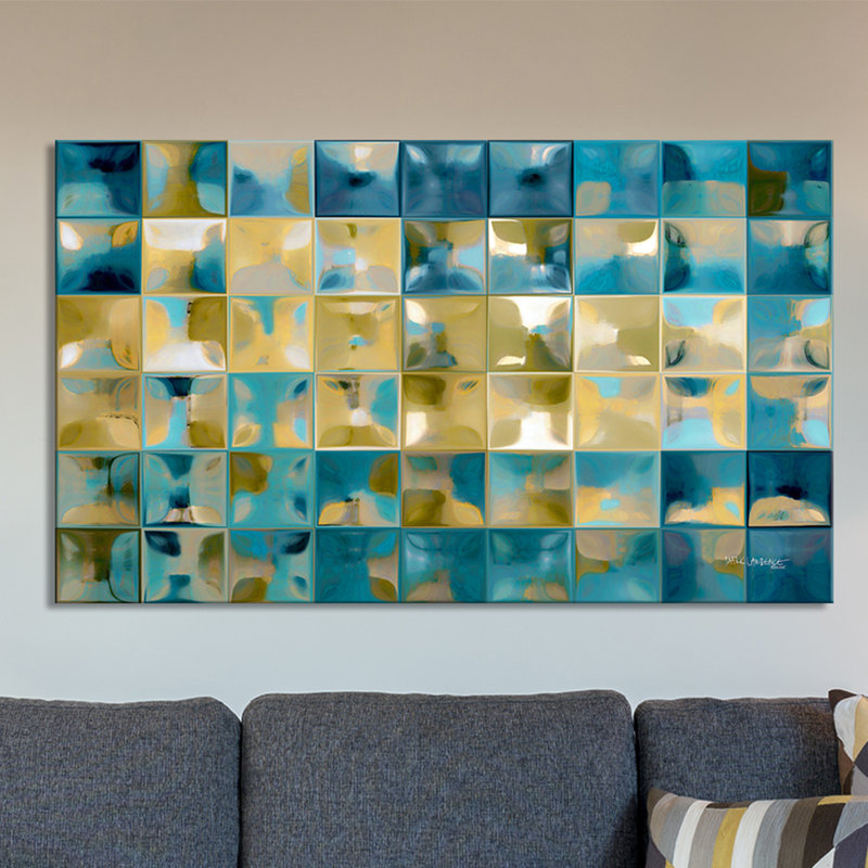 «Tile Art # 5, 2015», reproduction d'impression sur toile tendue, H 18 po x l 18 po x P 1 po, Toile tendue