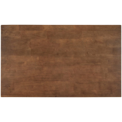 Solid Wood Rustic 3-piece 45" Stationary Kitchen Island Set with 2 Seatings, Rubber Wood Butcher Block Dining Table Set Prep Table Set with 2 Open Shelves for Small Places,Walnut