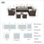 8 - Person Seating Group with Cushions-1820483094