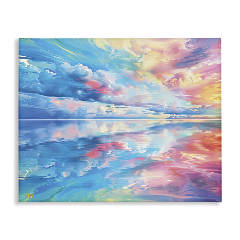 Toile Prismatic Rainbow Sunset, design par Michael Ward, H 36 po x l 48 po