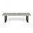 Patio Dining Bench With Iron Legs-1675978023