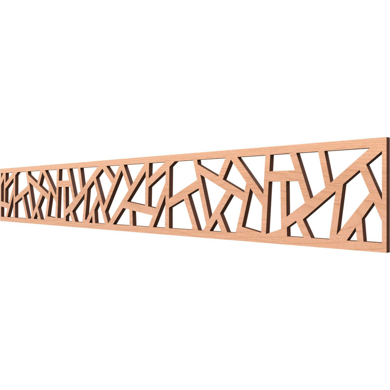 Moulure en bois Harrisburg, H 6 po x l 46,5 po x P 0,375 po, Aulne