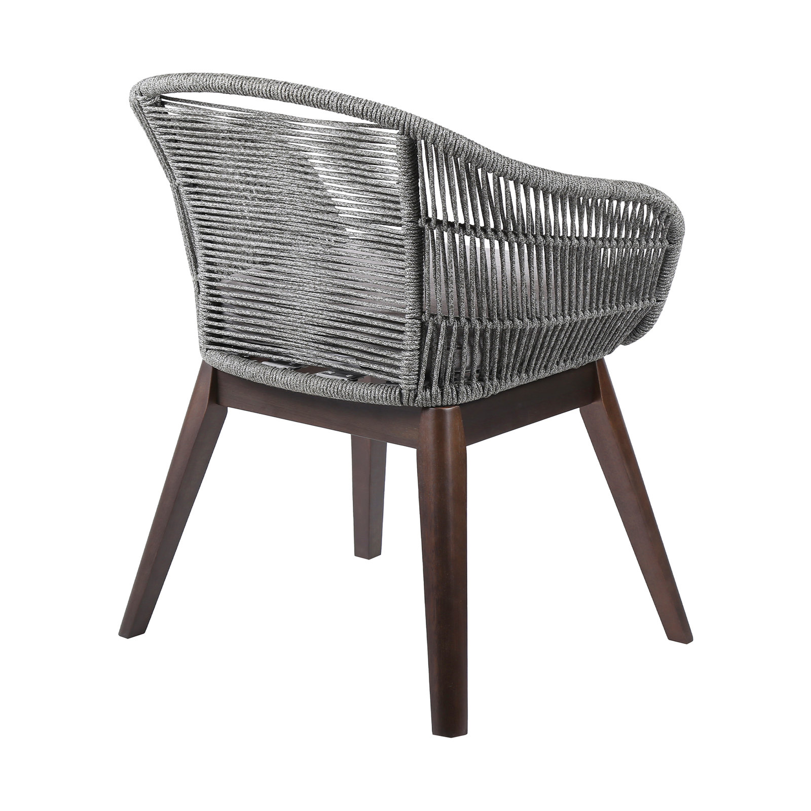 Eucalyptus Rope Patio Armchair, Dark Eucalyptus/Gray