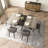 55.11'' -70.86"Retro Rectangular Stretch Dining Table-742109607
