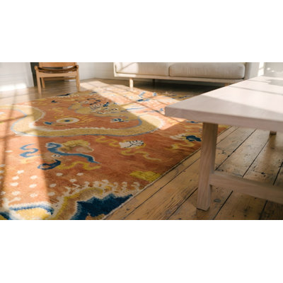 Tapis antique chinois Ningxia des années 1750