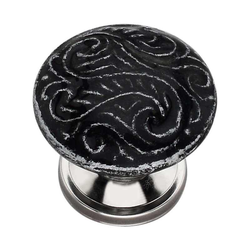 Handpainted 1 5/16" Diameter Mushroom Knob