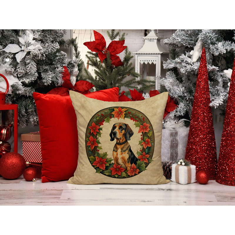 Coussin Christmas, 14 po x 14 po, Carré