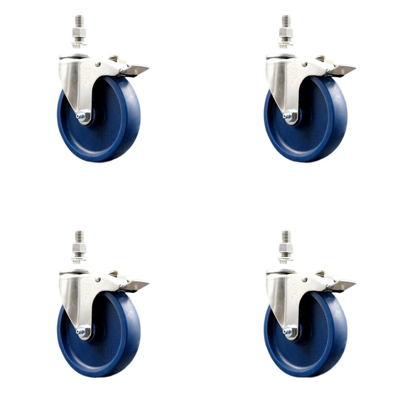 Polyurethane Swivel Caster with Brake