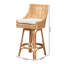 Bhagipuri 360 Swivel Rattan Counter & Bar Stool-86454393