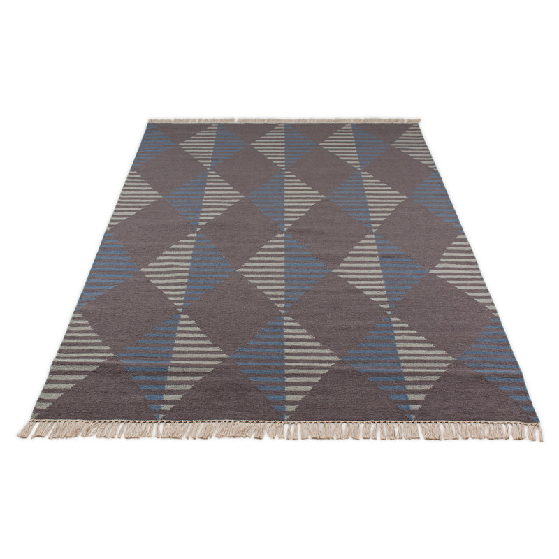 Tulane Geometric Hand Woven Area Rug, Rectangle 200cm x 290cm
