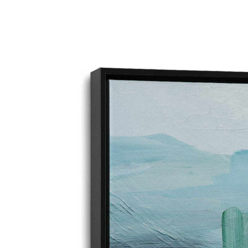 «Where the Water plomb II», reproduction sur toile dans un cadre, H 12,75 po x l 18,75 po, Noir satiné