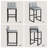 Sturdy Modern Low-Back Counter Height Bar Stools with Metal Frame and Faux Leather Upholstery-1014882655