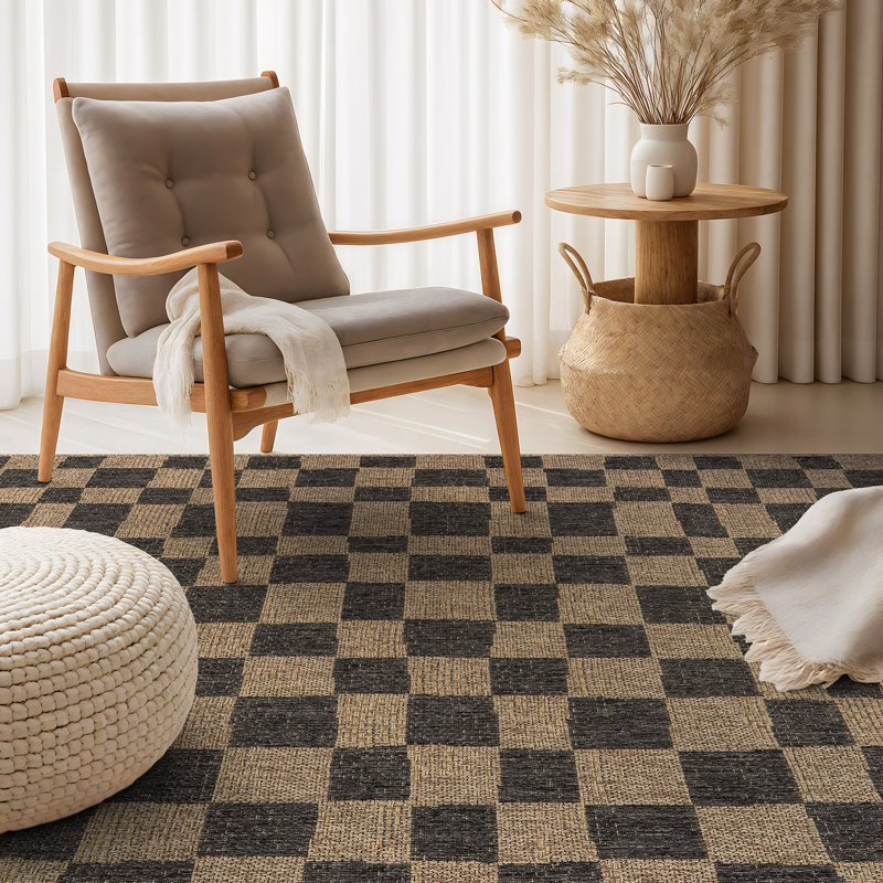 Tapis tissé à plat antidérapant Wavy, 5' x 7'