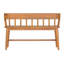 Banc de jardin en bois d'acacia massif à finition teck Bramley
