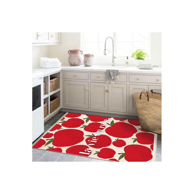 Tapis décoratif lavable à la machine moderne Paris, Sous-tapis rectangulaire de 3 pi 3 po x 4 pi 11 po