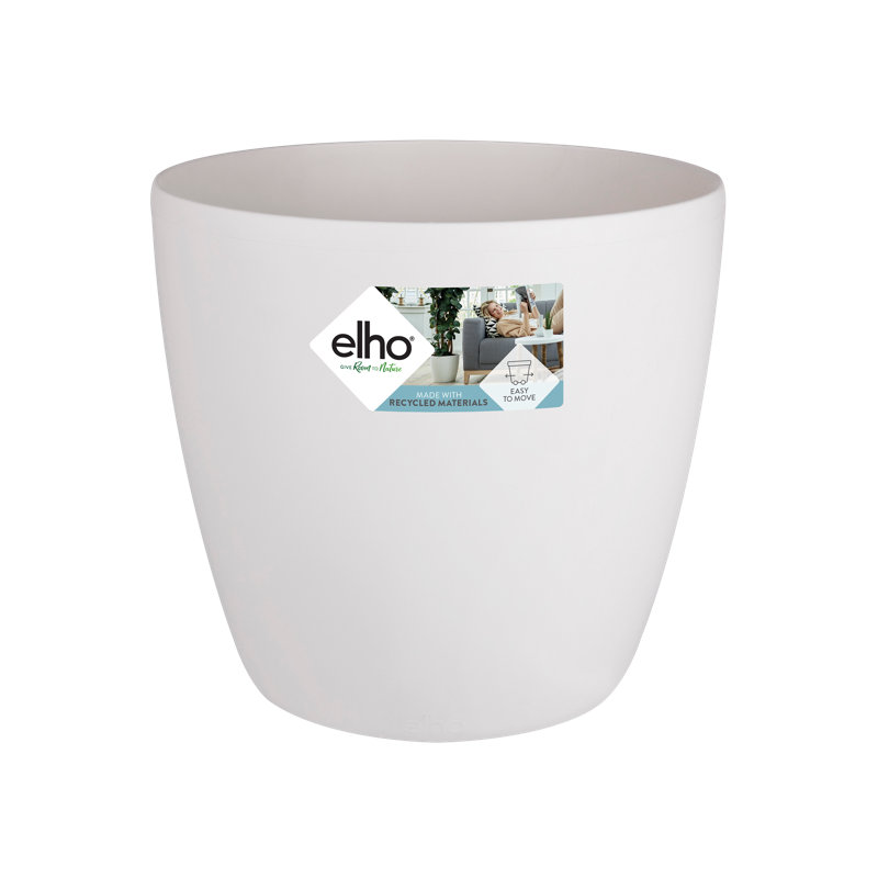 Pot Planter, White, 43.5cm H x 46.5cm W x 46.5cm D