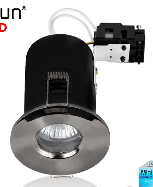 8.6cm Retrofit Downlight, Black Chrome, Cool White