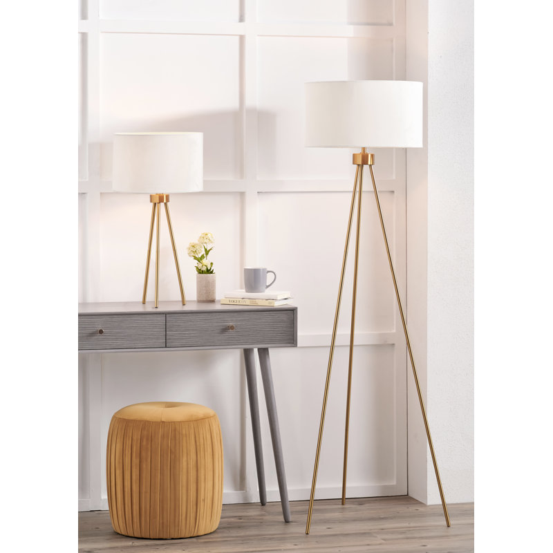 Laci 158.5cm Tripod Floor Lamp, Gold