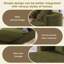 Canapé-lit pliable 75 po 2-en-1, canapé-lit convertible en mousse avec couverture multifonctionnelle, canapé-lit pliant en chenille, canapé-lit pour salon-2040984296
