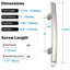 20 Pack Brushed Nickel Cabinet Pulls, Solid Zinc Alloy, 3 Inch CC,Rustproof & Durable, Bar Modern Design, Easy Installation, Smooth Edges, Screws Included, Ideal for Kitchen, Bathroom