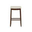 Tabouret en bois massif avec siège rembourré Bartonville-929350075-875261410