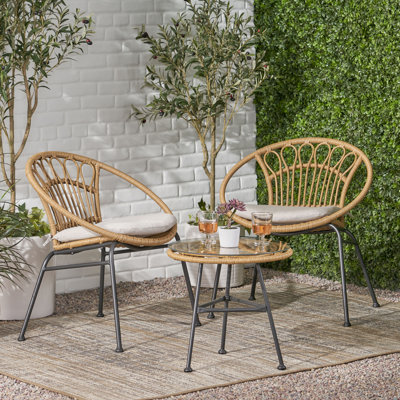 Cece 2 - Person Patio Conversation Set with Cushions