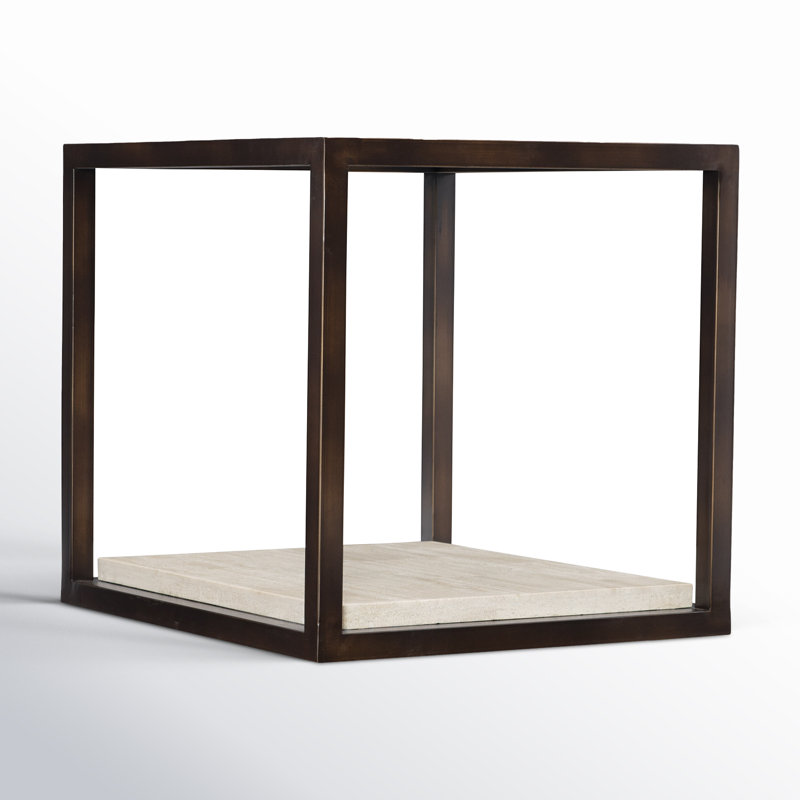Kinsley Glass Top End Table