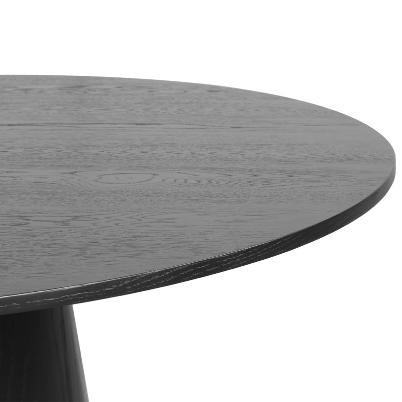 Dysis 52" Solid Oak Round Dining Table | Modern Style