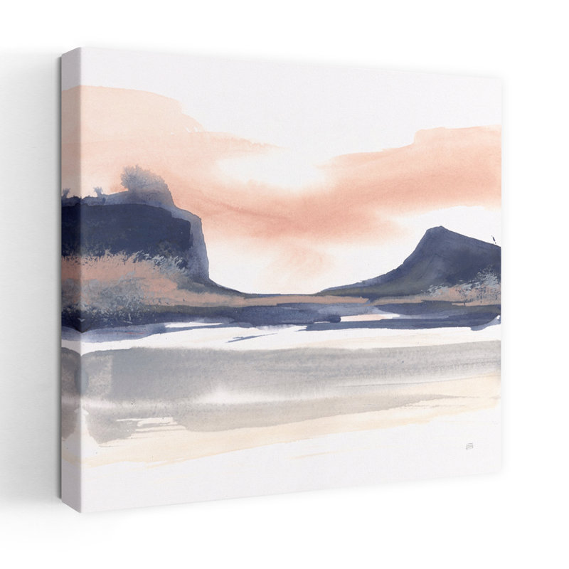 Dusk Dunes Iii, art abstrait contemporain, H 18 po x l 18 po
