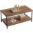 2-Tier Coffee Table For Living Room Farmhouse Style Centre Table With Storage Shelf Rectangle Wood Table For Large Or Small Spaces Apartment Home Office, Easy Assembly-1079822877