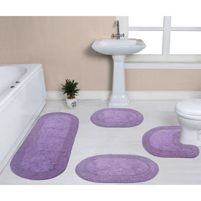 Tapis de bain 100% coton Traci (ensemble de 4)