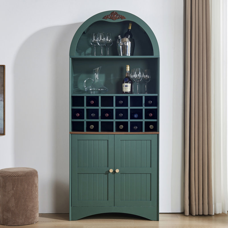 Ingenito 30.26'' Bar Cabinet, Green