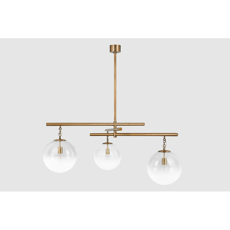 Wade 3 Light Chandelier, 24" H x 59" W x 59" D